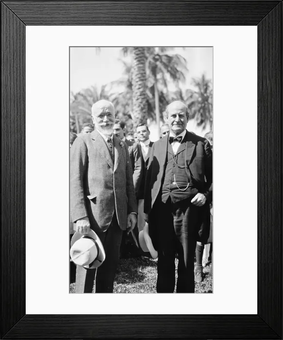 Framed Print : Portrait of Venizalos and William Jennings Bryan Framed Print : Portrait of Venizalos and William Jennings Bryan