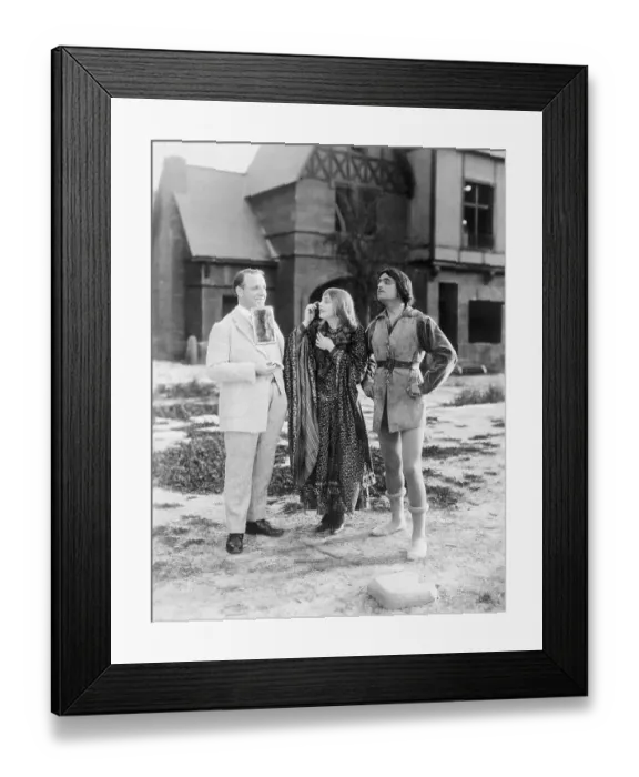 Framed Print : Director Assisting Actors Before Their Film Tests Framed Print : Director Assisting Actors Before Their Film Tests