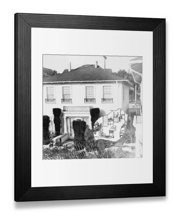 Framed Print : Photo-Diagram of Taylor Murder Site Framed Print : Photo-Diagram of Taylor Murder Site