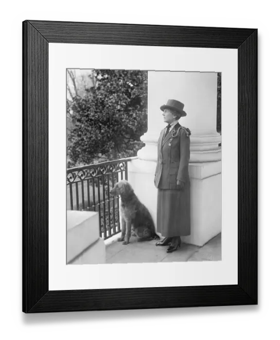 Framed Print : First Lady Florence Harding in Girl Scout Uniform Framed Print : First Lady Florence Harding in Girl Scout Uniform