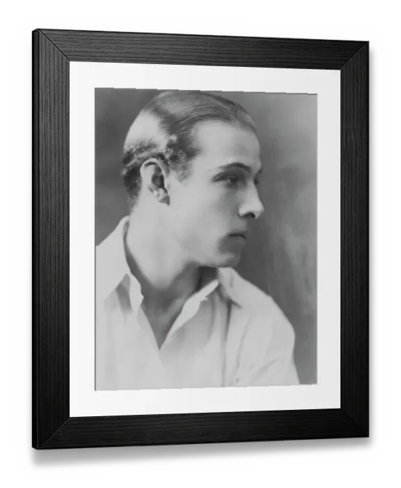 Framed Print : Profile of Actor Rudolph Valentino Framed Print : Profile of Actor Rudolph Valentino