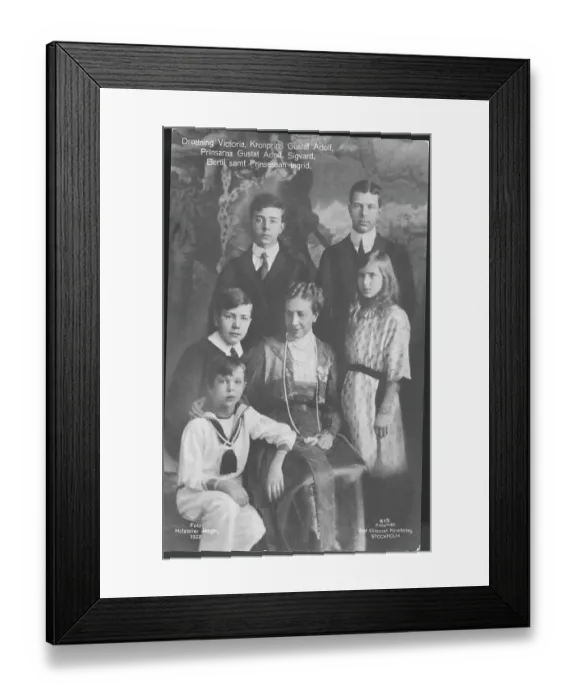 Framed Print : Sweden's Queen Victoria and Grandchildren Framed Print : Sweden's Queen Victoria and Grandchildren