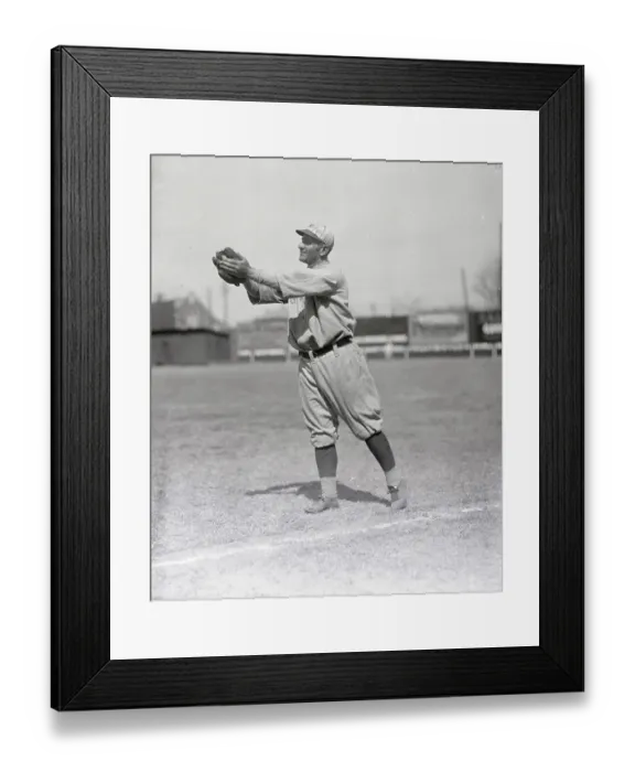 Framed Print : Casey Stengel Catching Straight Ball at Giant's Training Camp Framed Print : Casey Stengel Catching Straight Ball at Giant's Training Camp