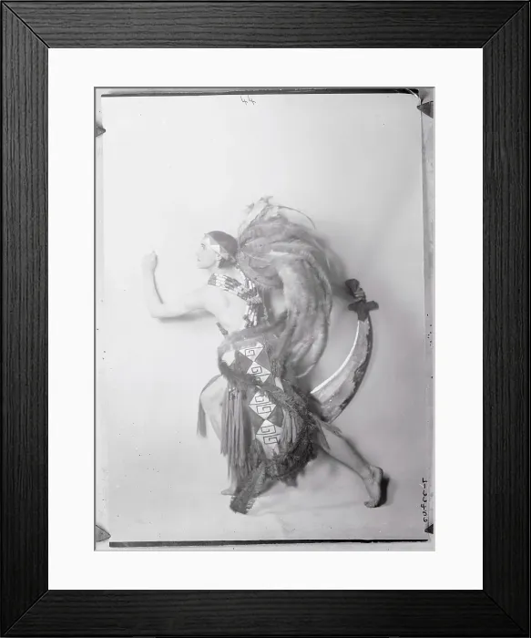 Framed Print : Man in Native American Costume Dancing Framed Print : Man in Native American Costume Dancing