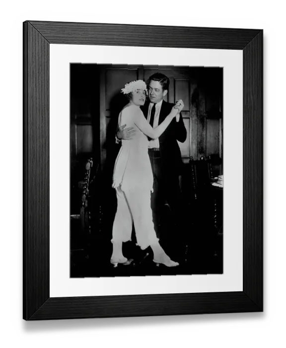 Framed Print : Couple Dancing at a Pajama Tea Party