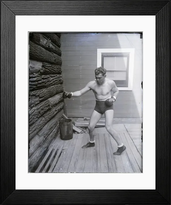 Framed Print : Dempsey Trains For Bout With Brennan Framed Print : Dempsey Trains For Bout With Brennan