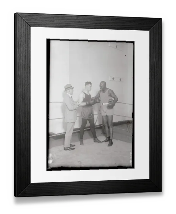 Framed Print : Jack Johnson Training Floyd Johnson Framed Print : Jack Johnson Training Floyd Johnson