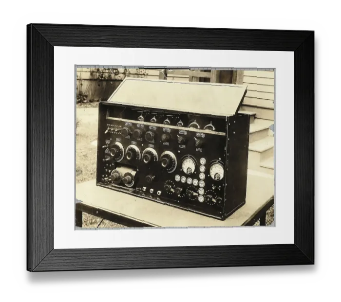 Framed Print : Old Style Radio Transmitter Framed Print : Old Style Radio Transmitter