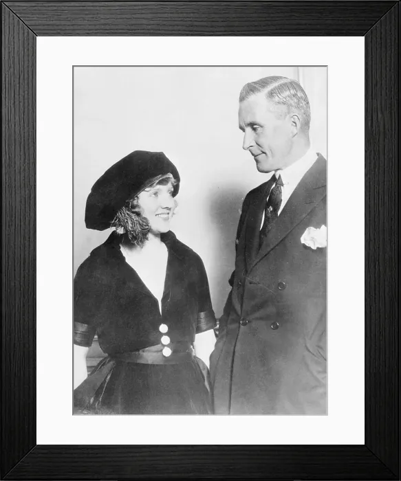 Framed Print : William Desmond Taylor and Mary Miles Minter Framed Print : William Desmond Taylor and Mary Miles Minter