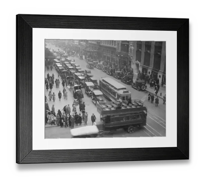 Framed Print : Traffic in New York City