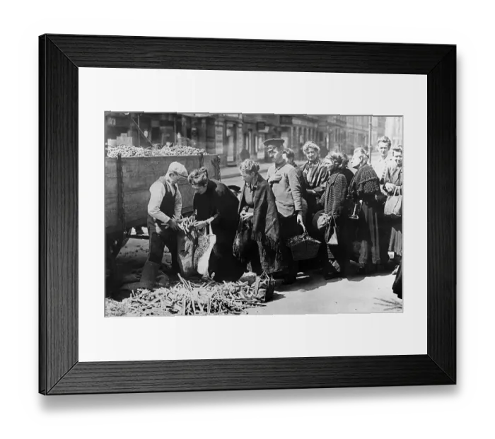 Framed Print : German Citizens During Post Word War One in Quest for Food Framed Print : German Citizens During Post Word War One in Quest for Food
