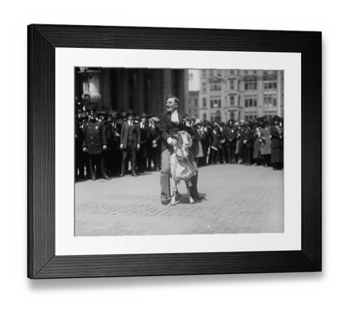 Framed Print : Raymond Hitchcock Riding Goat Framed Print : Raymond Hitchcock Riding Goat