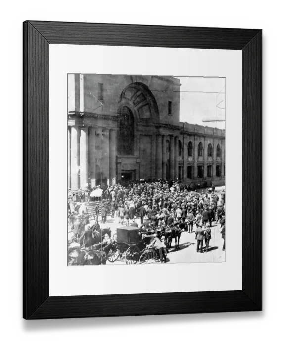 Framed Print : Strike in Johannesburg