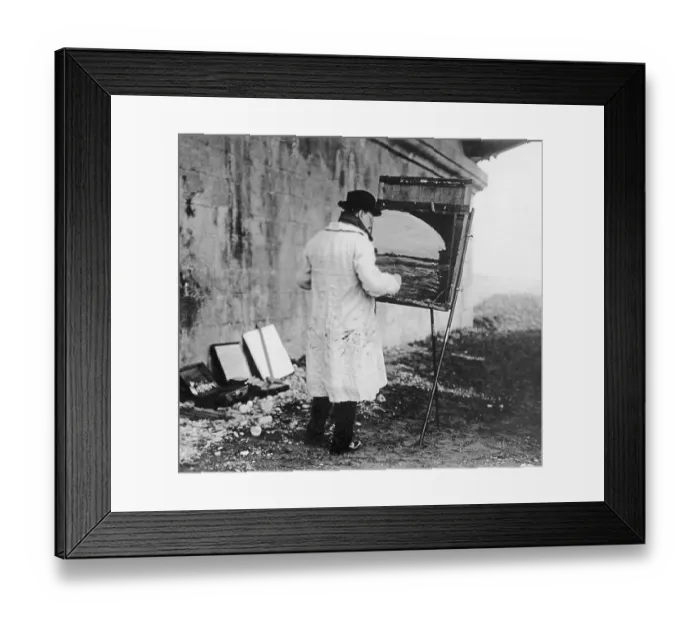 Framed Print : Winston Churchill Painting Framed Print : Winston Churchill Painting