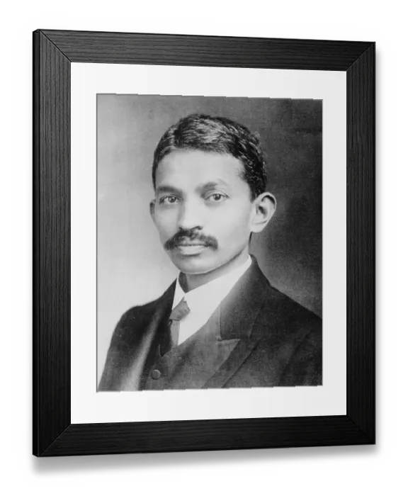 Framed Print : Portrait of Mohandas Gandhi Framed Print : Portrait of Mohandas Gandhi