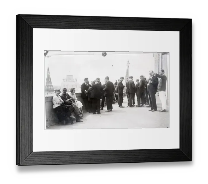 Framed Print : American Delegates On Palace Balcony Framed Print : American Delegates On Palace Balcony