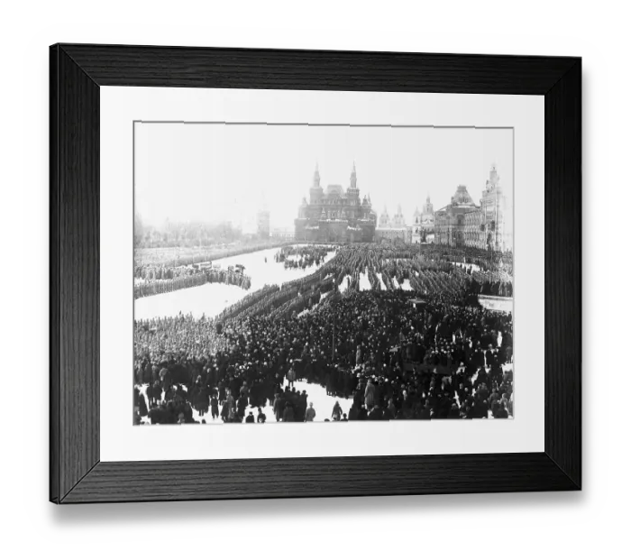 Framed Print : Crowd in Red Square Listens to Trotsky Framed Print : Crowd in Red Square Listens to Trotsky