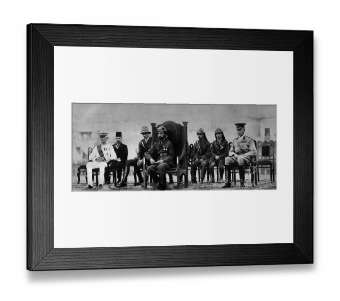 Framed Print : Accession of Emir Feisal as King of Iraq Framed Print : Accession of Emir Feisal as King of Iraq