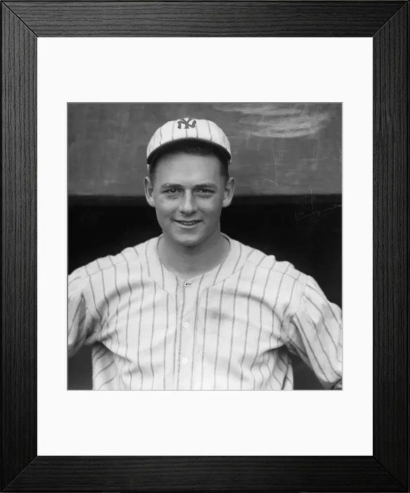 Framed Print : Portrait of Waite Hoyt in Baseball Uniform Framed Print : Portrait of Waite Hoyt in Baseball Uniform