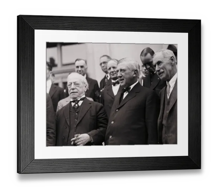 Framed Print : Samuel Gompers and Charles M. Schwab Attending National Unemployment Conference Framed Print : Samuel Gompers and Charles M. Schwab Attending National Unemployment Conference
