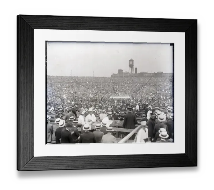 Framed Print : Crowd At Dempsey-Carpentier Fight Framed Print : Crowd At Dempsey-Carpentier Fight
