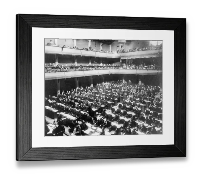 Framed Print : League of Nations Meeting Framed Print : League of Nations Meeting