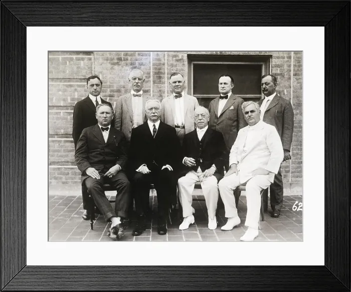 Framed Print : AFL Members Posing in Group Portrait