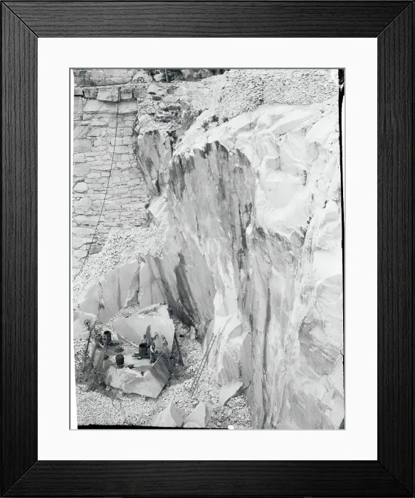 Framed Print : Marble Quarries of Carrara
