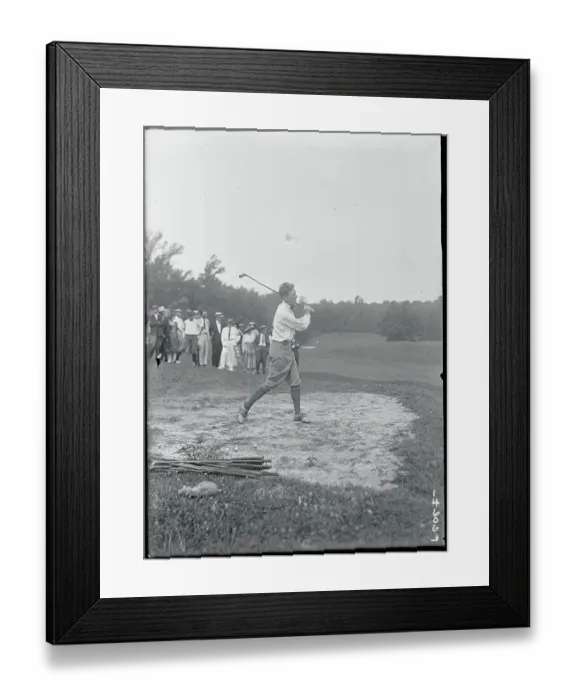 Framed Print : Jock Hutchinson Practicing Shots Framed Print : Jock Hutchinson Practicing Shots