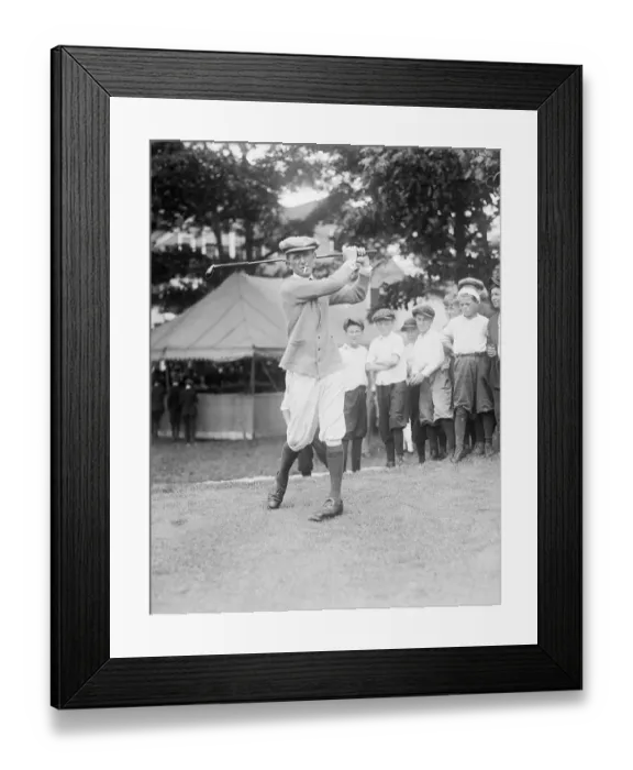 Framed Print : Jock Hutchinson Playing Golf Framed Print : Jock Hutchinson Playing Golf