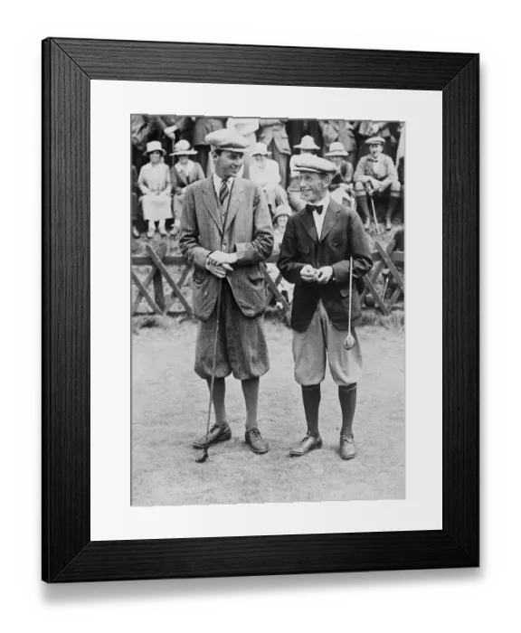 Framed Print : Golfers Jock Hutchison and Roger Wethered Framed Print : Golfers Jock Hutchison and Roger Wethered