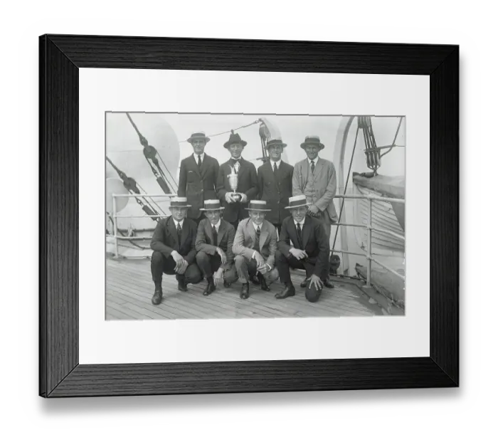 Framed Print : Portrait of American Golfers Framed Print : Portrait of American Golfers