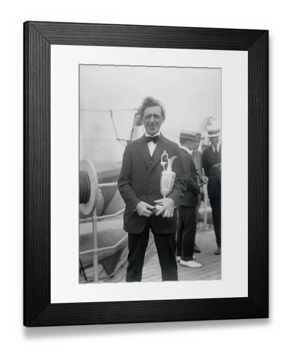 Framed Print : Jock Hutchinson Winning Trophy Framed Print : Jock Hutchinson Winning Trophy
