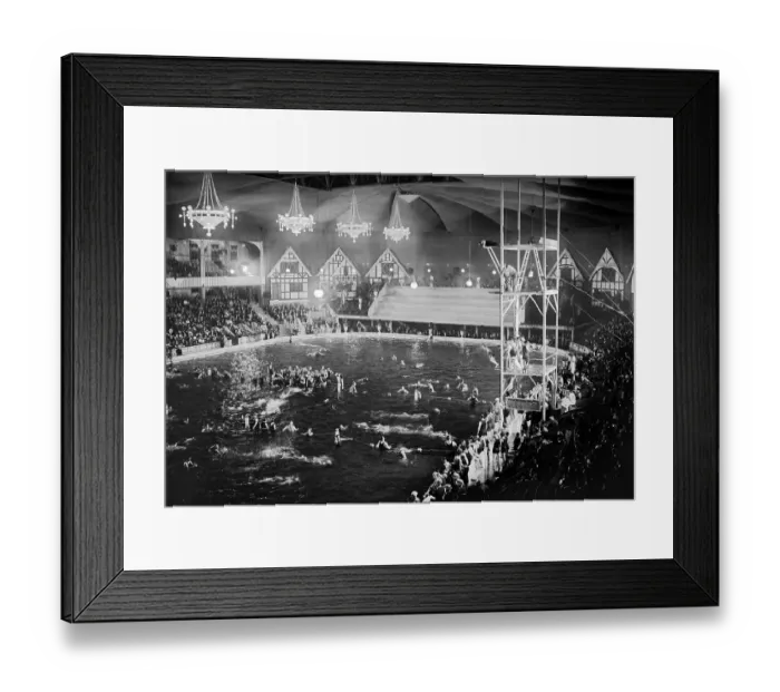 Framed Print : Madison Square Garden as a Swimming Pool Framed Print : Madison Square Garden as a Swimming Pool
