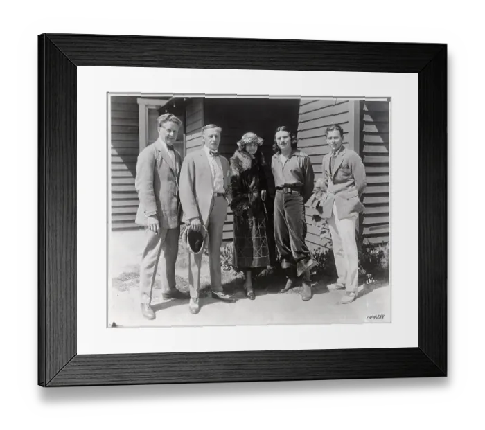 Framed Print : Douglas Fairbanks with Willie Collier and Other Actors
