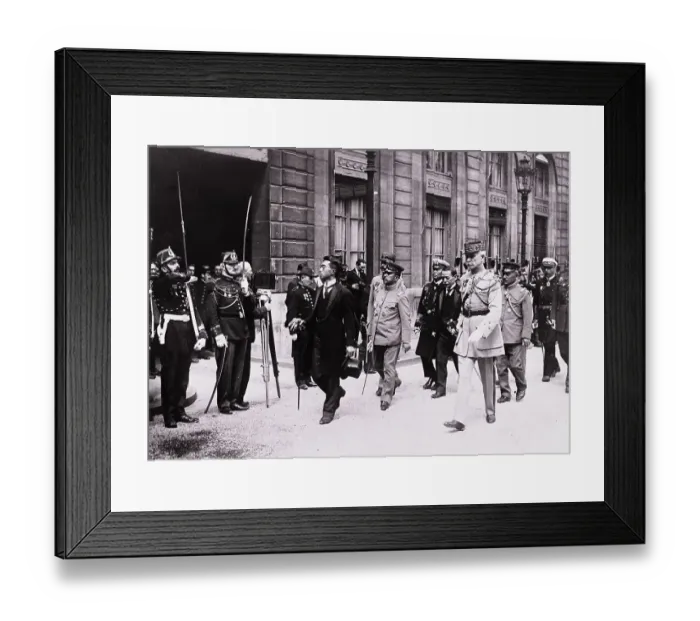 Framed Print : Japanese Prince Reviewing French Troops Framed Print : Japanese Prince Reviewing French Troops