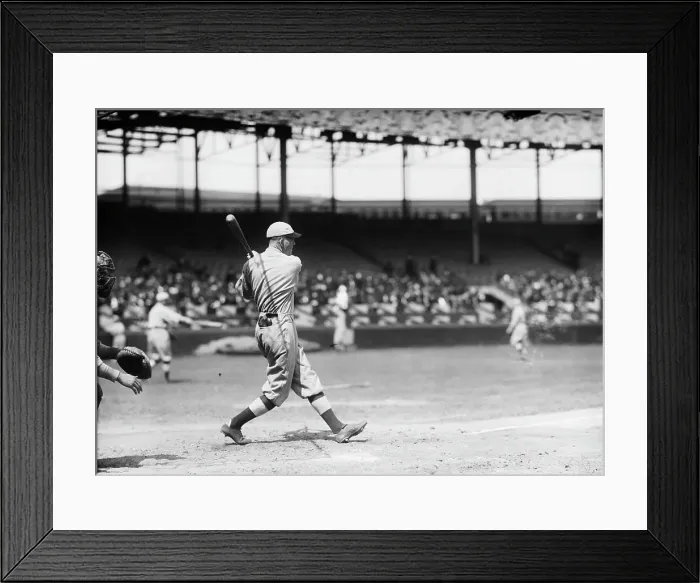 Framed Print : Rogers Hornsby Swinging The Bat 1921 Framed Print : Rogers Hornsby Swinging The Bat 1921