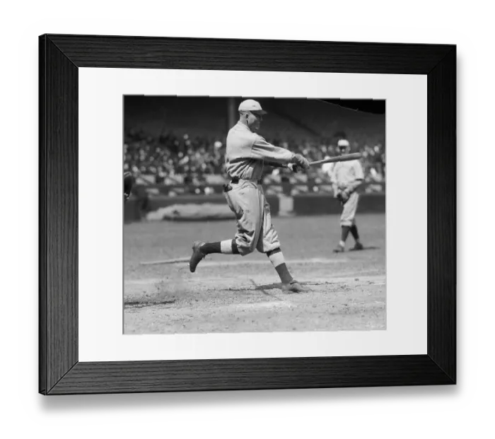 Framed Print : Rogers Hornsby Swinging Bat Framed Print : Rogers Hornsby Swinging Bat