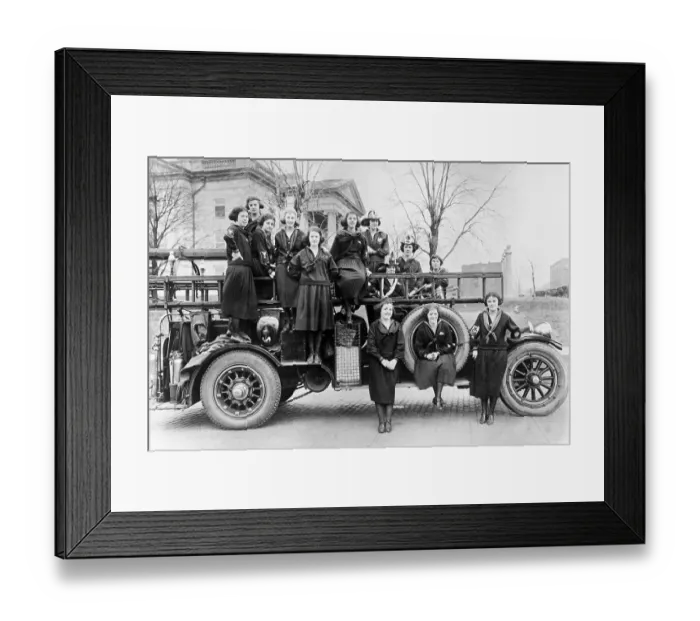 Framed Print : Women of the Volunteer Fire Department Framed Print : Women of the Volunteer Fire Department