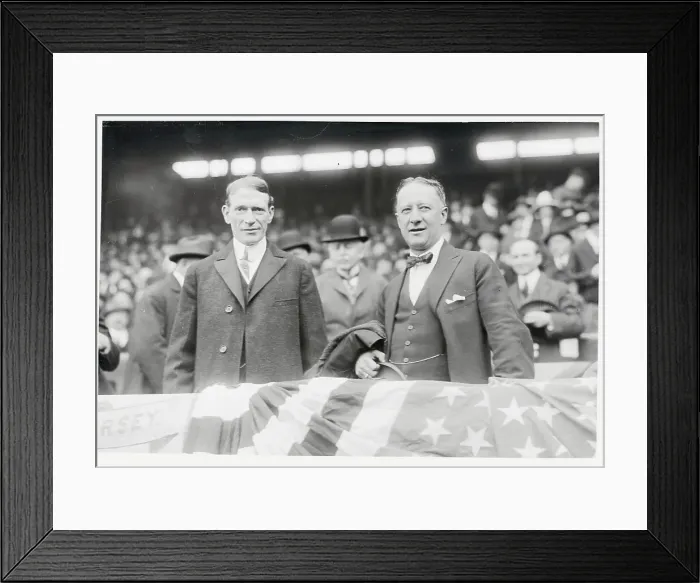 Framed Print : Opening Game Attendees in Grandstand Framed Print : Opening Game Attendees in Grandstand