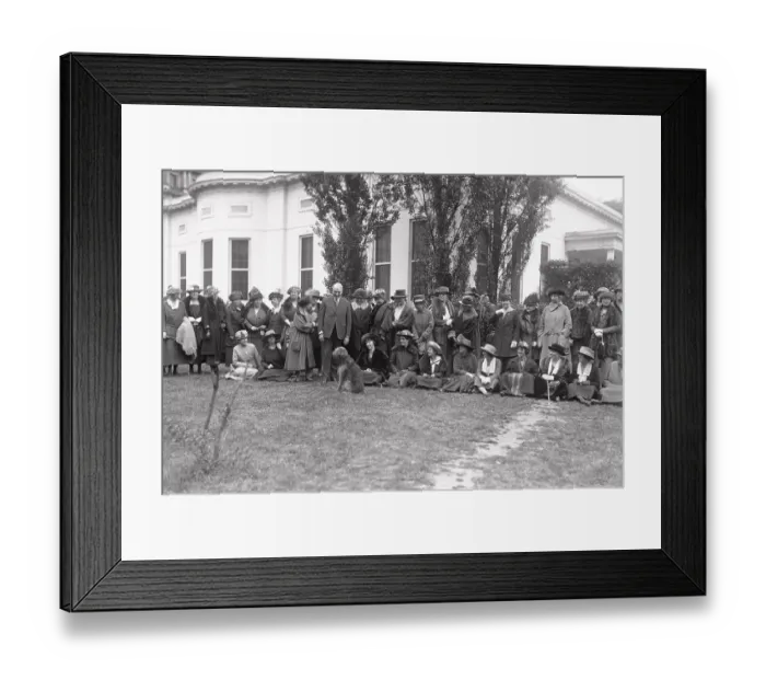 Framed Print : Delegations Waiting to Meet President Framed Print : Delegations Waiting to Meet President