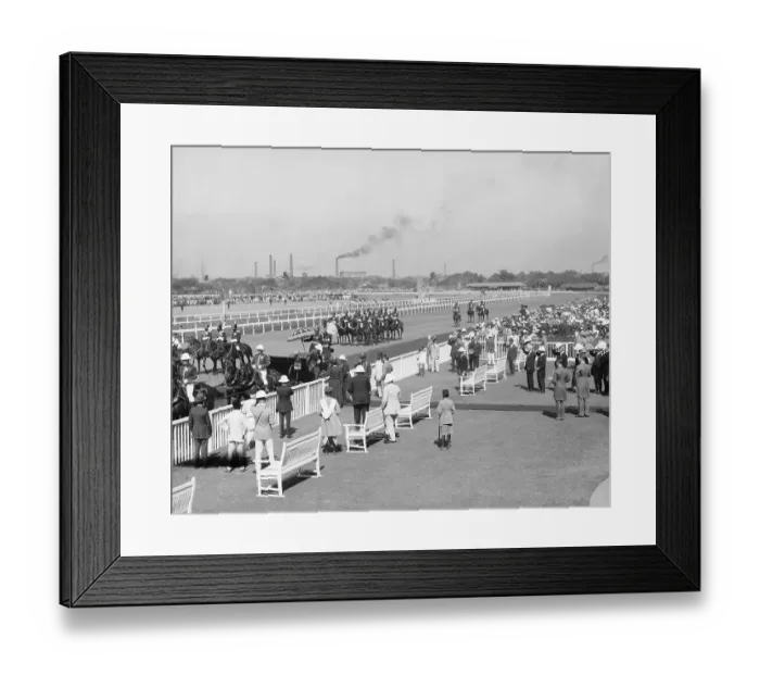 Framed Print : Scene At The Bombay Race Course Framed Print : Scene At The Bombay Race Course