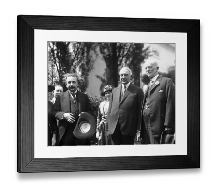 Framed Print : Albert Einstein With President Harding Framed Print : Albert Einstein With President Harding