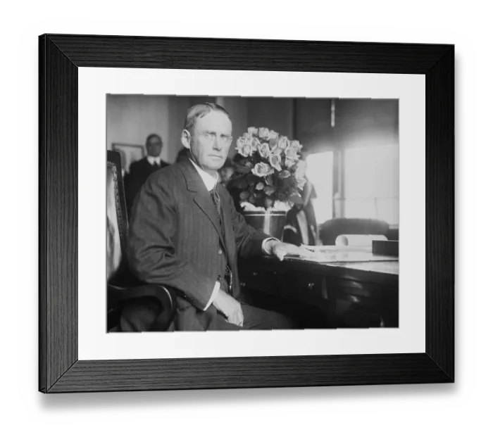 Framed Print : Charles H. Burke at His Desk Framed Print : Charles H. Burke at His Desk