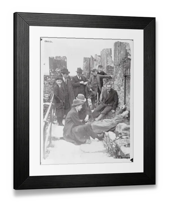 Framed Print : People Kissing the Blarney Stone Framed Print : People Kissing the Blarney Stone