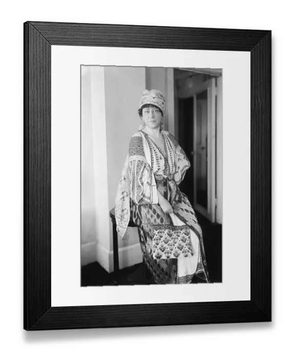 Framed Print : Mrs Frank Mebane Wearing Romanian Outfit Framed Print : Mrs Frank Mebane Wearing Romanian Outfit
