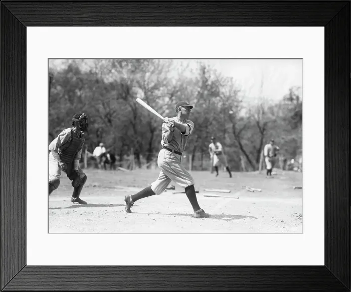 Framed Print : Ty Cobb In Batting Stand Framed Print : Ty Cobb In Batting Stand