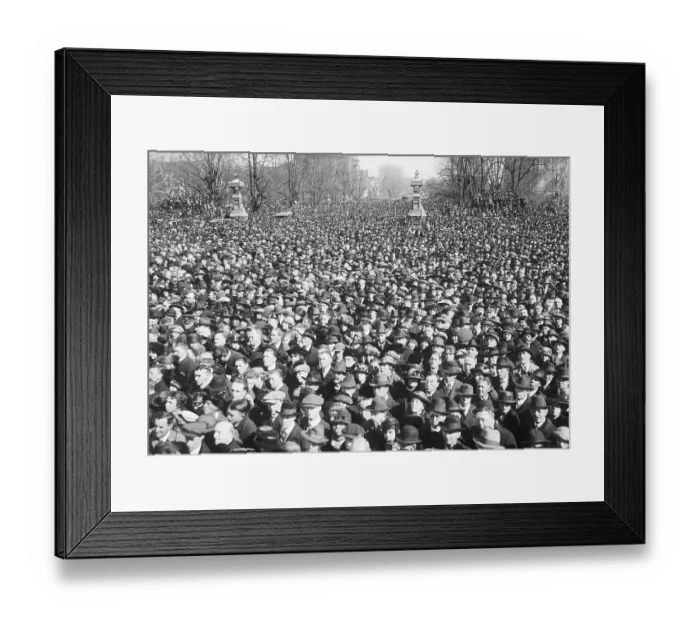 Framed Print : Thick Crowd At Pres. Harding'S Inaugurat Framed Print : Thick Crowd At Pres. Harding'S Inaugurat