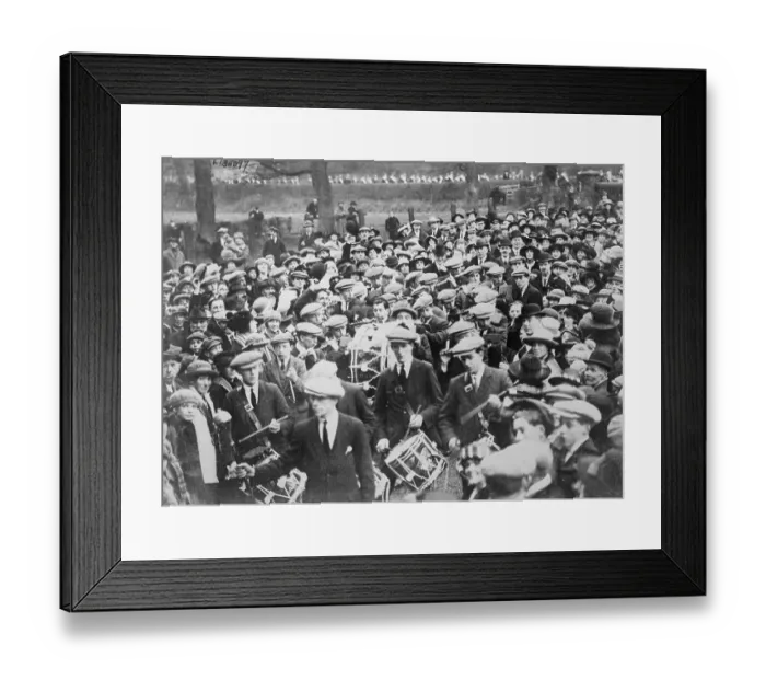 Framed Print : Traditionally Dressed Drummers March