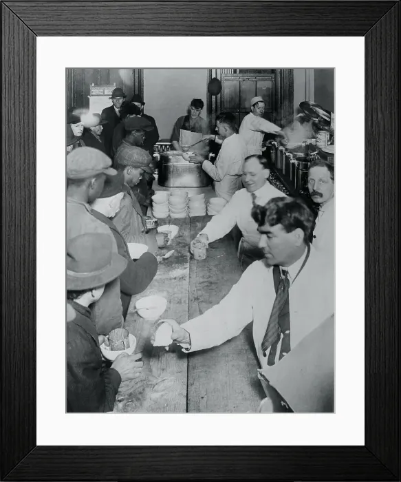 Framed Print : Operating Bread Line